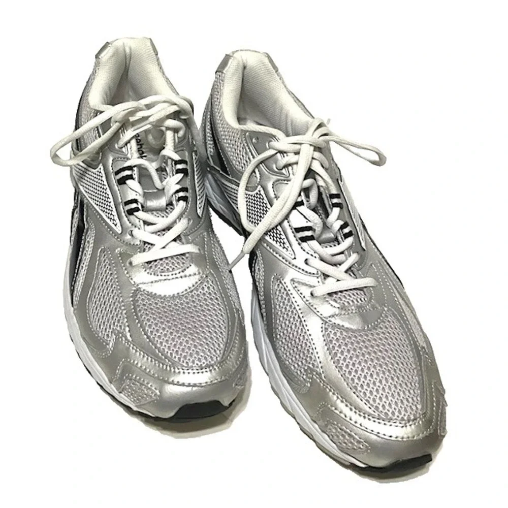 Reebok Men's Pheehan Running Tennis Shoes Silver and Black Size 14 Shoe